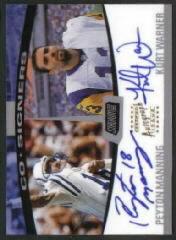 2000 Stadium Club Co-Signers #CS1 P.Manning/K.Warner
