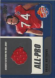 2000 Topps Pro Bowl Jerseys #BMOG Bruce Matthews