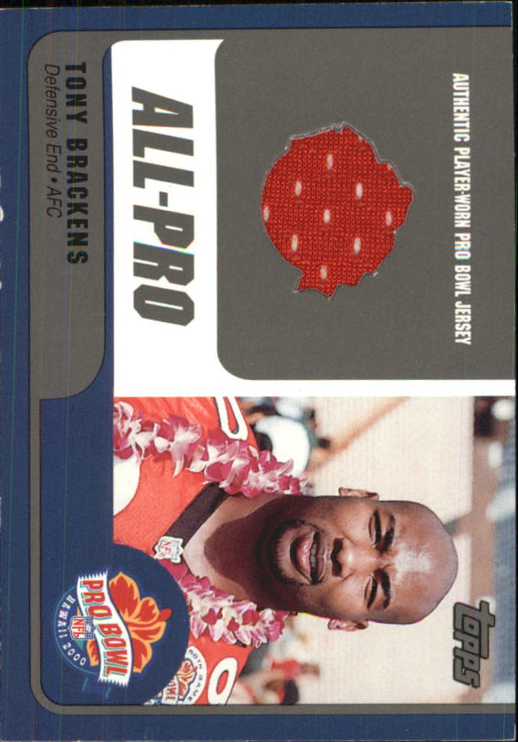 2000 Topps Pro Bowl Jerseys #TBDE Tony Brackens