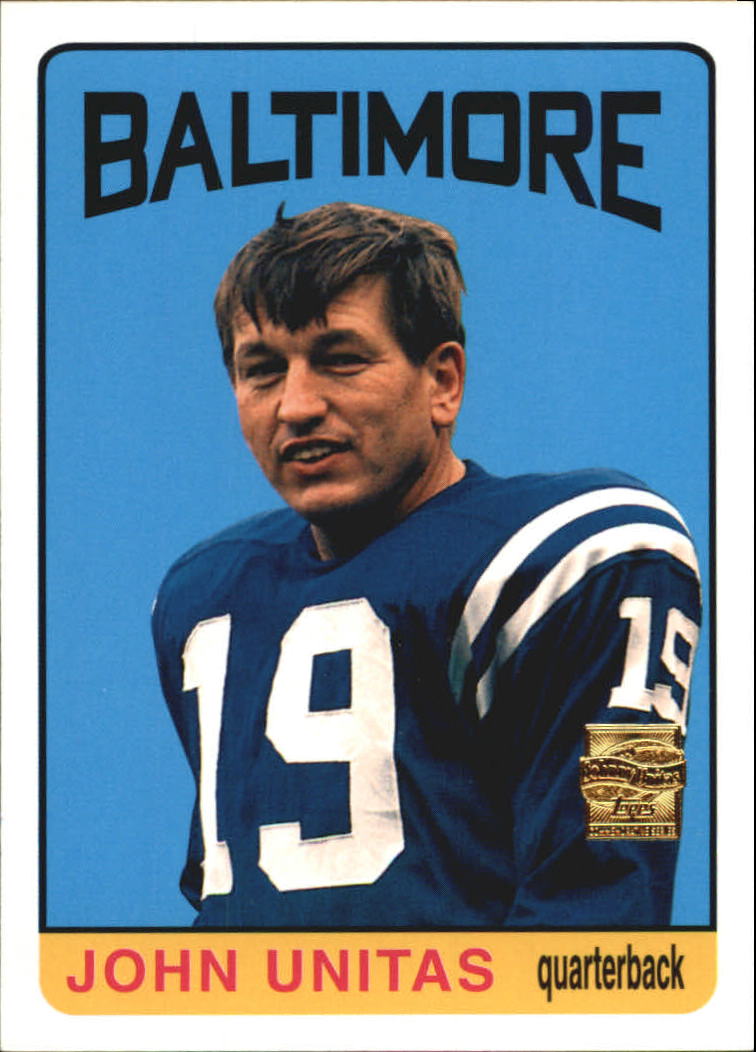 2000 Topps Unitas Reprints #R9 Johnny Unitas 1965