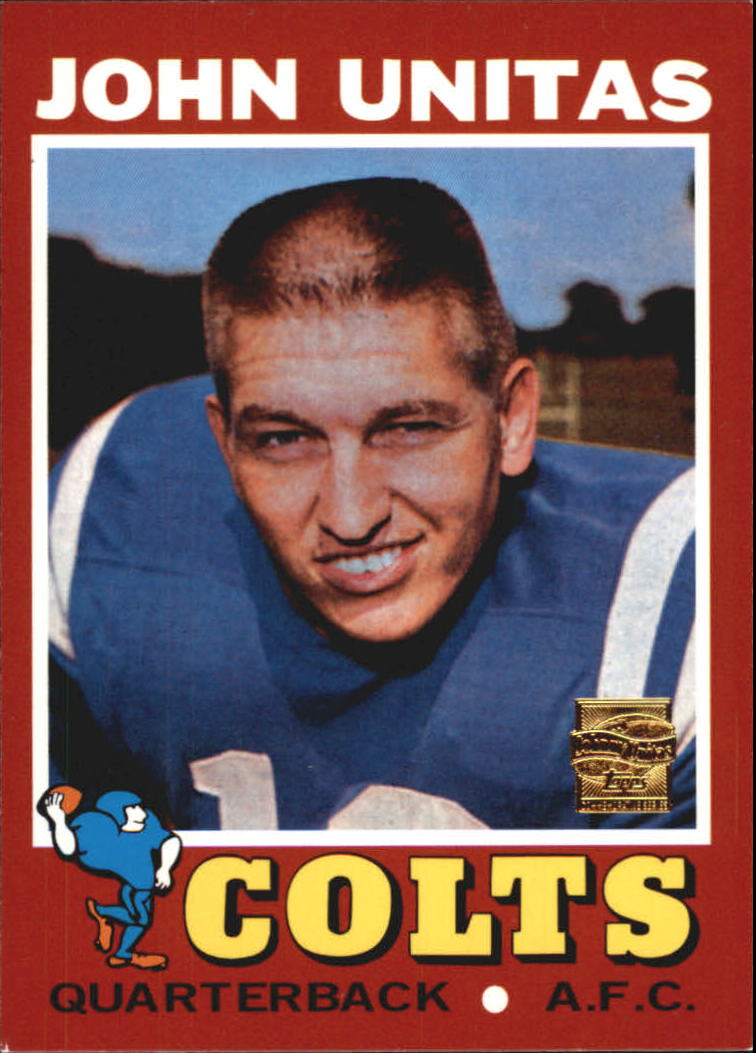 2000 Topps Unitas Reprints #R15 Johnny Unitas 1971