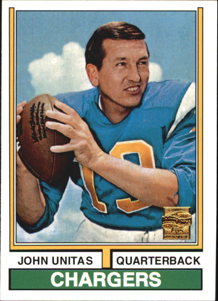 2000 Topps Unitas Reprints #R18 Johnny Unitas 1974