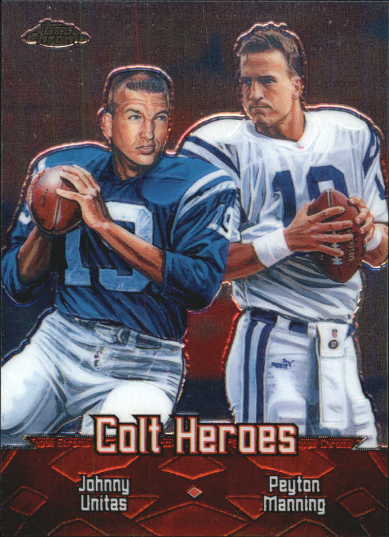 2000 Topps Chrome Combos #TC1 J.Unitas/P.Manning