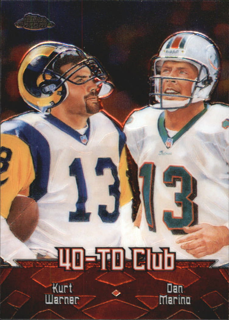 2000 Topps Chrome Combos #TC10 Kurt Warner/Dan Marino