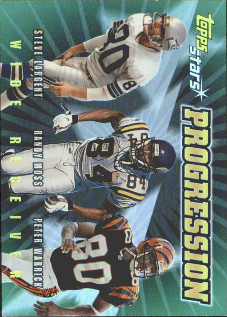 2000 Topps Stars Progression #P4 Largent/R.Moss/Warrick