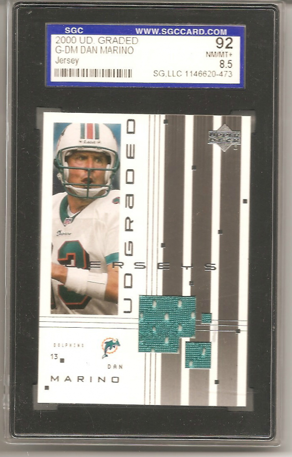 2000 UD Graded Jerseys #GDM Dan Marino