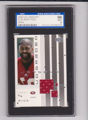 2000 UD Graded Jerseys #GJR Jerry Rice