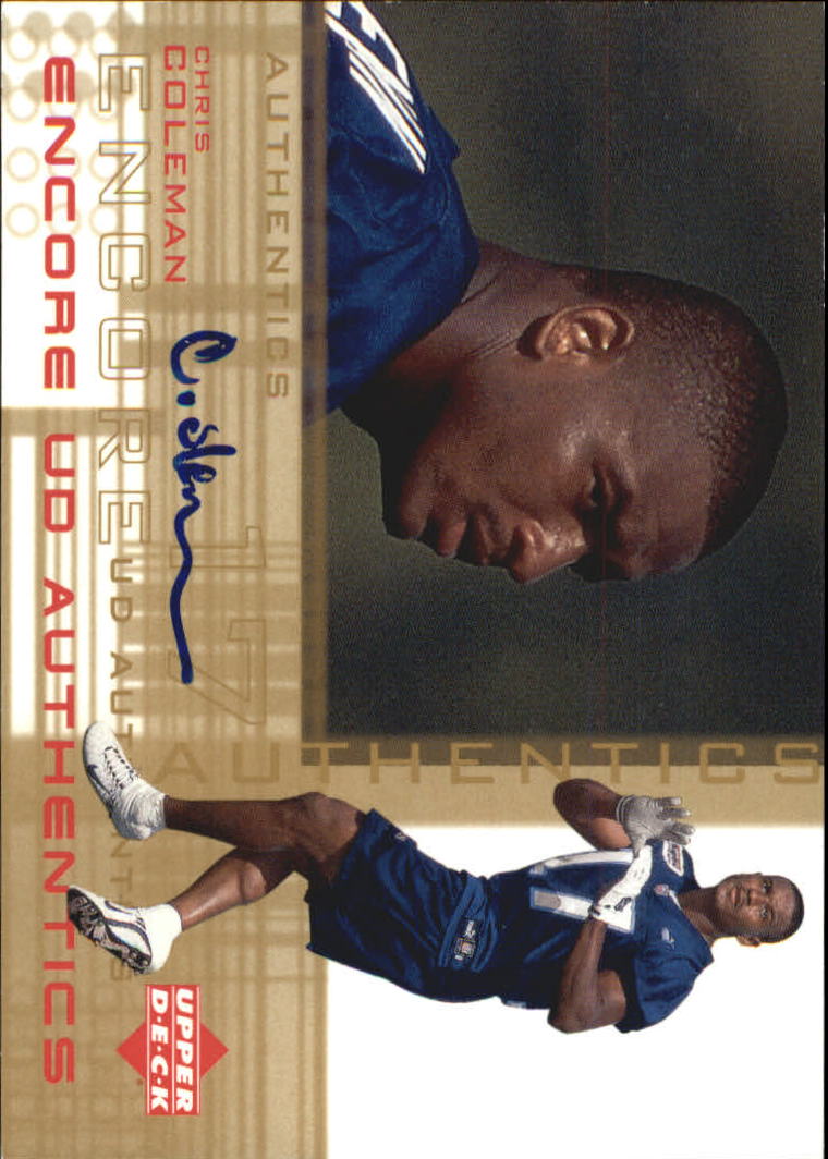 2000 Upper Deck Encore UD Authentics #CC Chris Coleman