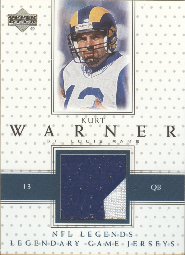 2000 Upper Deck Legends Legendary Jerseys #LJKW Kurt Warner