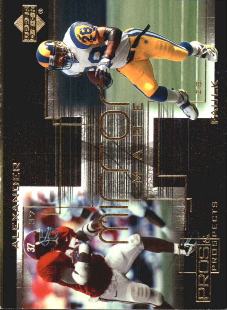 2000 Upper Deck Pros and Prospects Mirror Image #M10 S.Alexander/M.Faulk