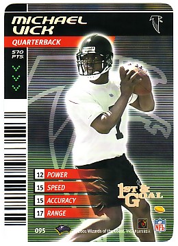 2001 NFL Showdown First and Goal #95 Michael Vick FOIL RC