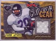 2001 Topps XFL Gridiron Gear #1J John Avery JSY