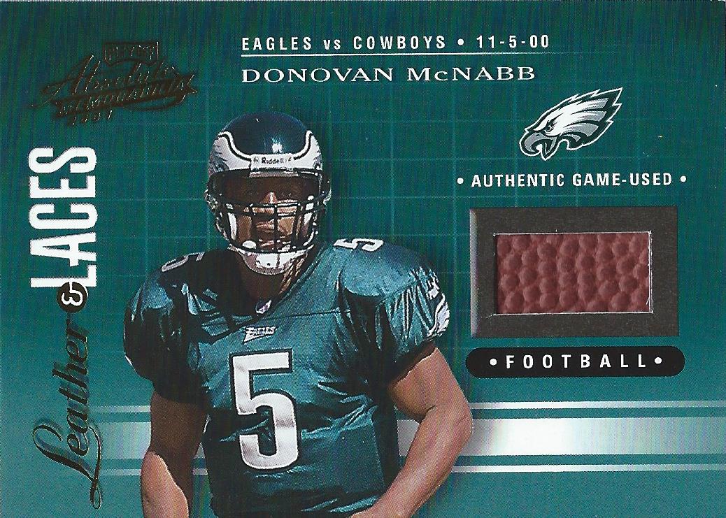 2001 Absolute Memorabilia Leather and Laces #LL31 Donovan McNabb