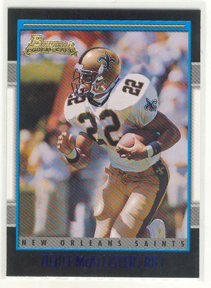 2001 Bowman #187 Deuce McAllister RC