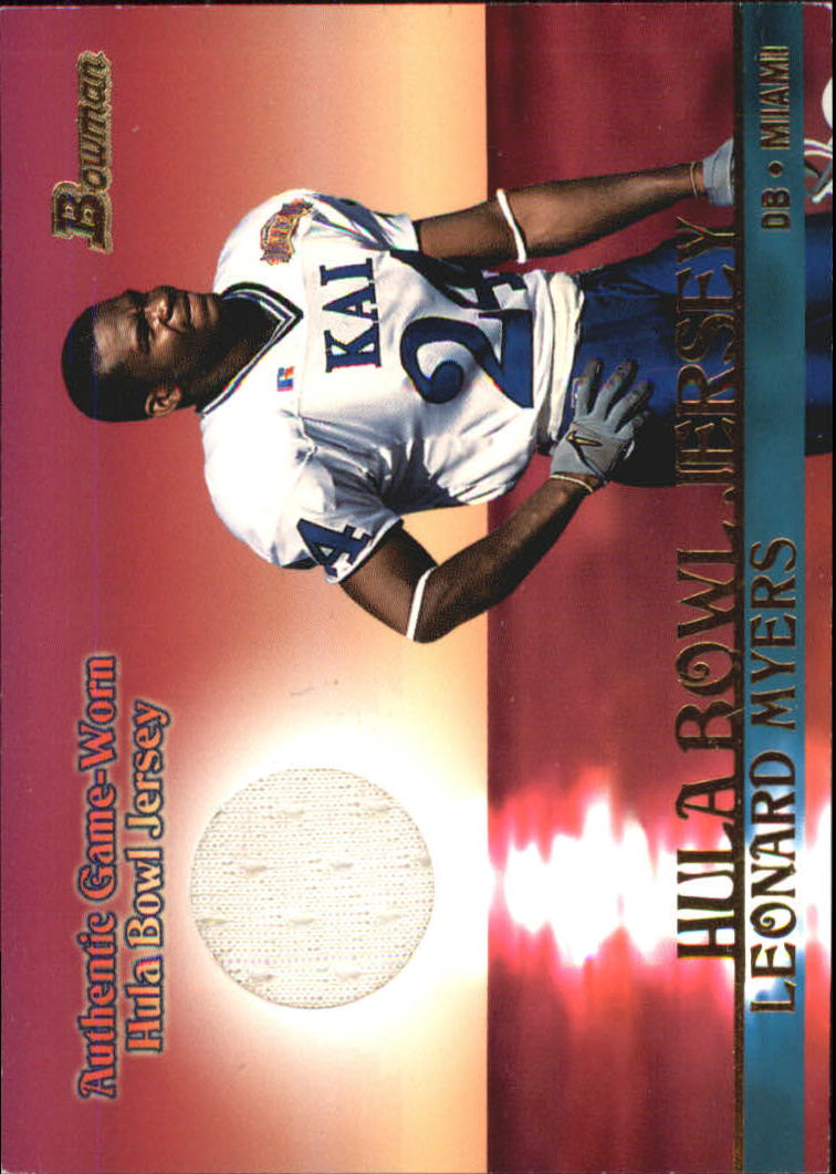 2001 Bowman Rookie Relics #BJLM Leonard Myers I