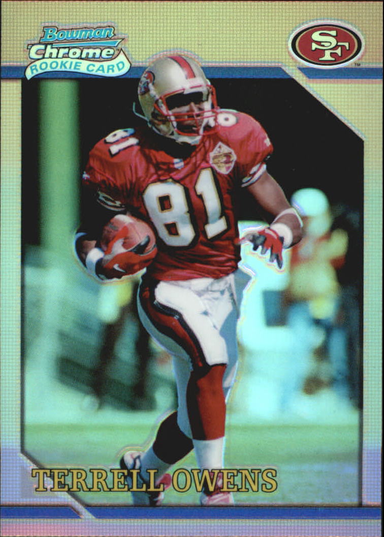 2001 Bowman Chrome 1996 Rookies #BRC10 Terrell Owens