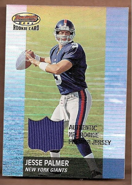 2001 Bowman's Best #118 Jesse Palmer JSY RC
