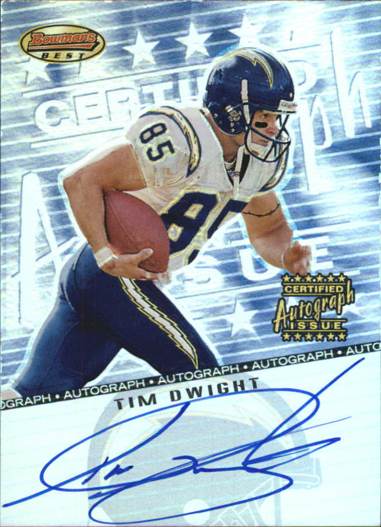 2001 Bowman's Best Autographs #BBTD Tim Dwight I