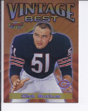 2001 Bowman's Best Vintage Best #VBDB Dick Butkus
