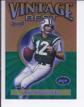 2001 Bowman's Best Vintage Best #VBJN Joe Namath