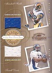 2001 Donruss Classics Classic Combos #26 Marshall Faulk/Terrell Davis