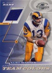 2001 Donruss Classics Team Colors #TC9 Kurt Warner Pants