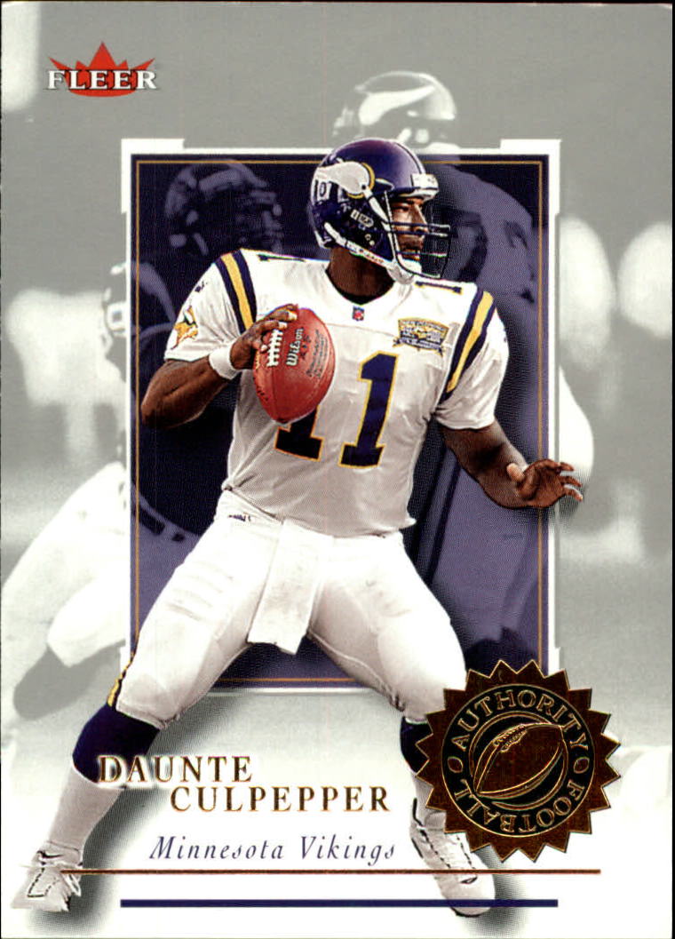 2001 Fleer Authority #7 Daunte Culpepper
