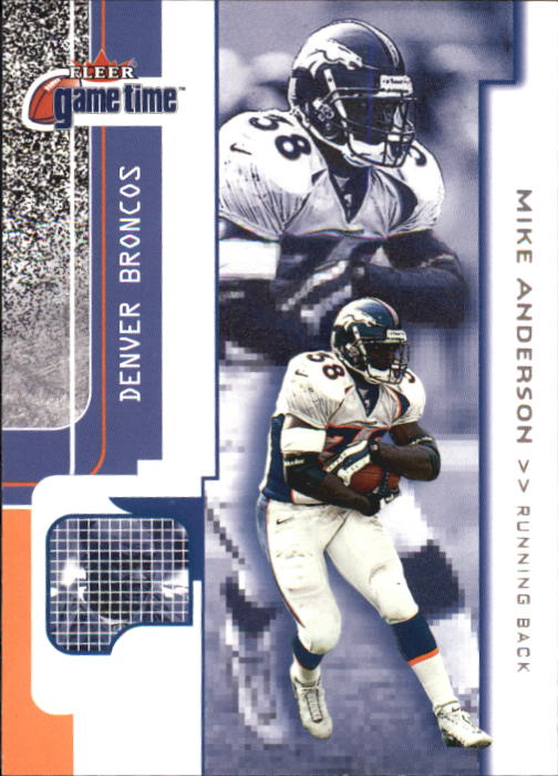 2001 Fleer Game Time #72 Mike Anderson