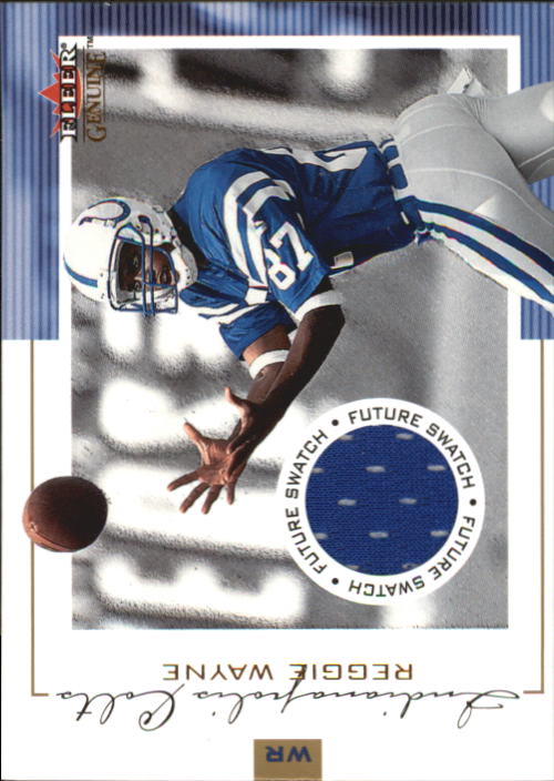 2001 Fleer Genuine #133 Reggie Wayne JSY RC