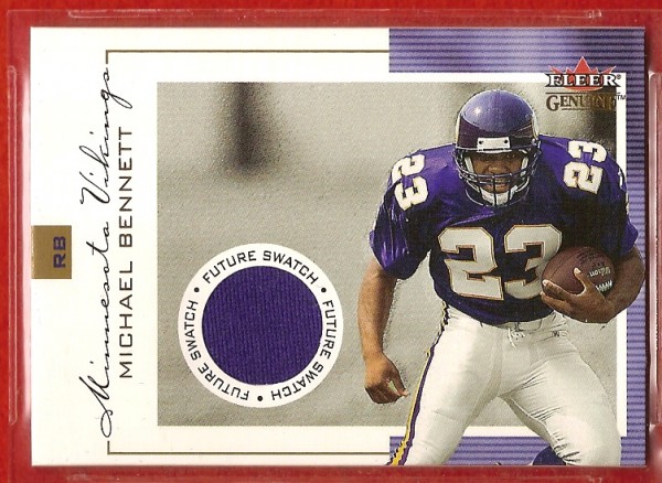 2001 Fleer Genuine #138 Michael Bennett JSY RC