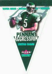 2001 Fleer Genuine Pennant Aggression #8 Donovan McNabb