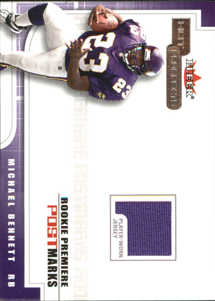 2001 Hot Prospects Rookie Premiere Postmarks Jerseys #2 Michael Bennett