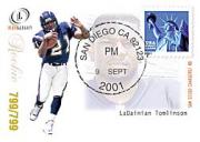 2001 Fleer Legacy Rookie Postmarks #99 LaDainian Tomlinson