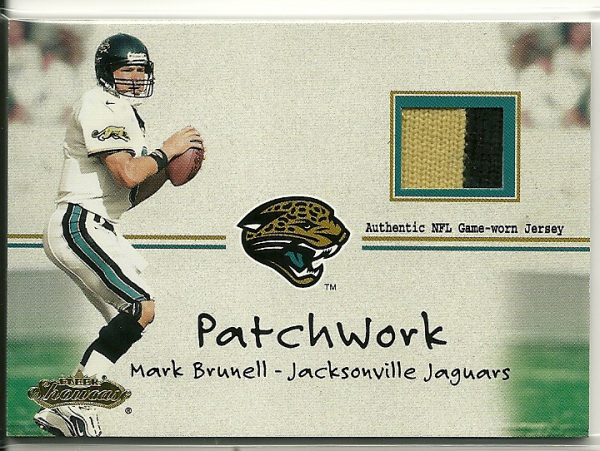 2001 Fleer Showcase Patchwork #5 Mark Brunell