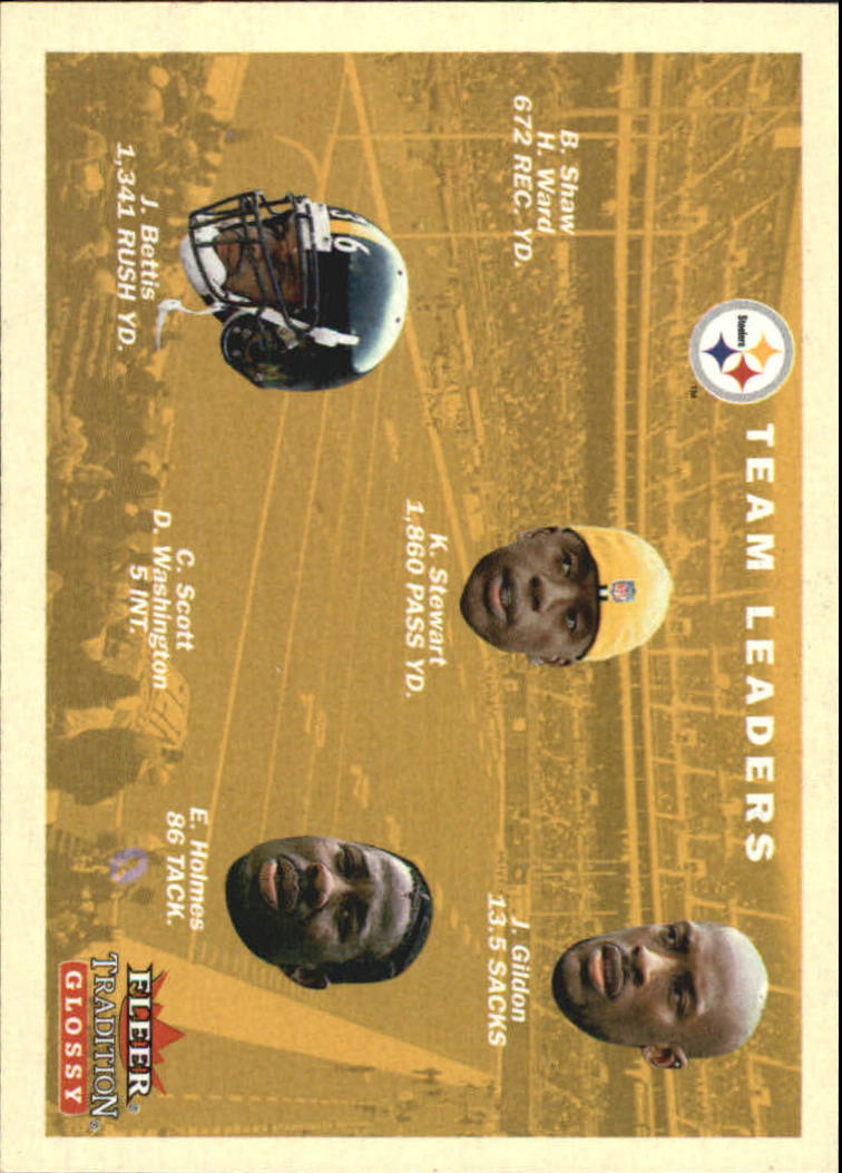 2001 Fleer Tradition Glossy #379 Pittsburgh Steelers TL