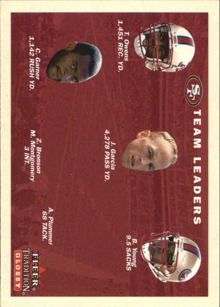 2001 Fleer Tradition Glossy #399 San Francisco 49ersTL
