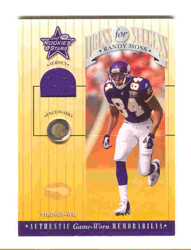 2001 Leaf Rookies and Stars Dress For Success #DFS17 Randy Moss