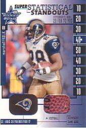 2001 Leaf Rookies and Stars Statistical Standouts Supers #SS13 Marshall Faulk
