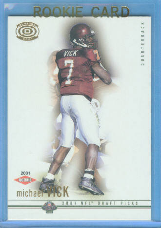 2001 Pacific Dynagon Retail #110 Michael Vick RC