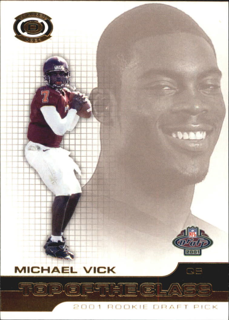 2001 Pacific Dynagon Top of the Class #23 Michael Vick