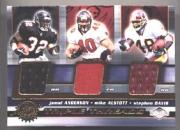 2001 Pacific Impressions Triple Threads #3 Jamal Anderson/Mike Alstott/Stephen Davis