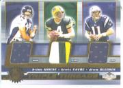 2001 Pacific Impressions Triple Threads #17 Brian Griese/Brett Favre/Drew Bledsoe
