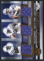 2001 Pacific Impressions Triple Threads #21 Marvin Harrison/Edgerrin James/Peyton Manning UER/(Harrison pictured twice on front)