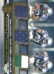 2001 Pacific Impressions Triple Threads #33 Shaun Alexander/Darrell Jackson /James Williams