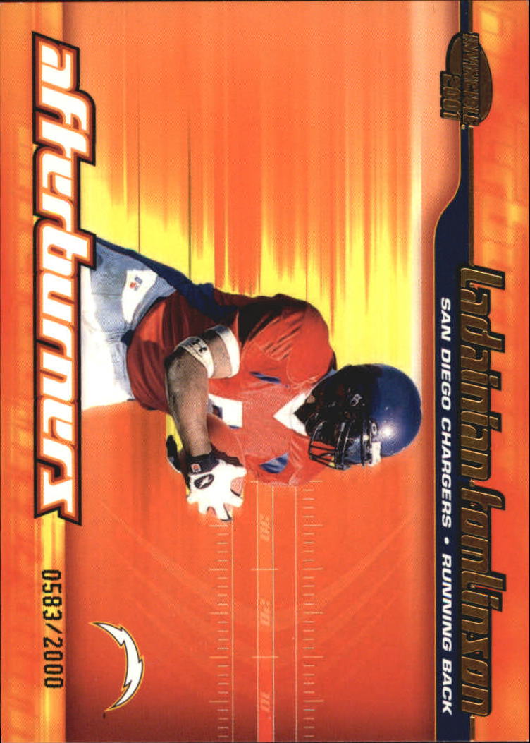 2001 Pacific Invincible Afterburners #19 LaDainian Tomlinson