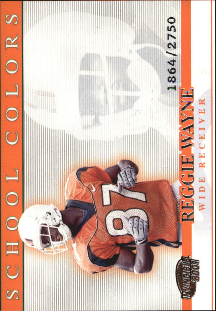 2001 Pacific Invincible School Colors #19 Reggie Wayne