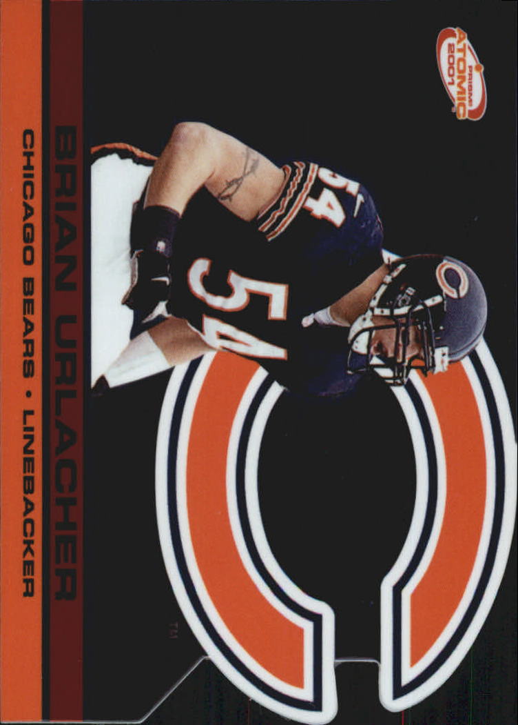 2001 Pacific Prism Atomic Red #28 Brian Urlacher
