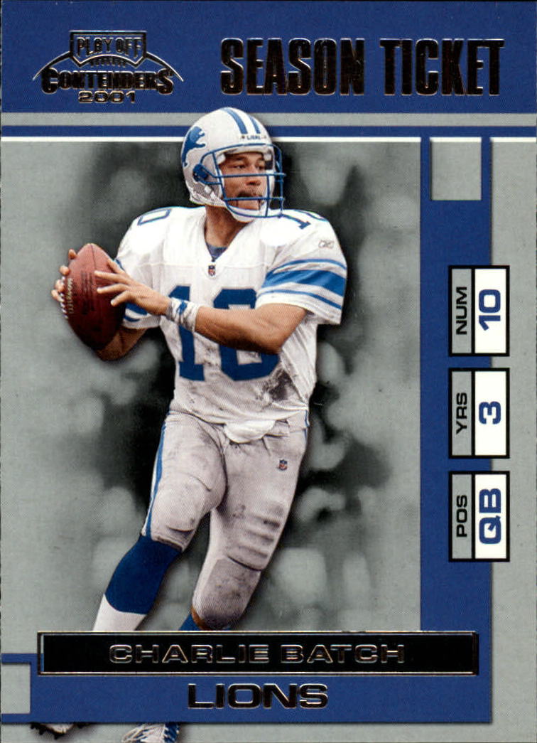 2001 Playoff Contenders #27 Charlie Batch