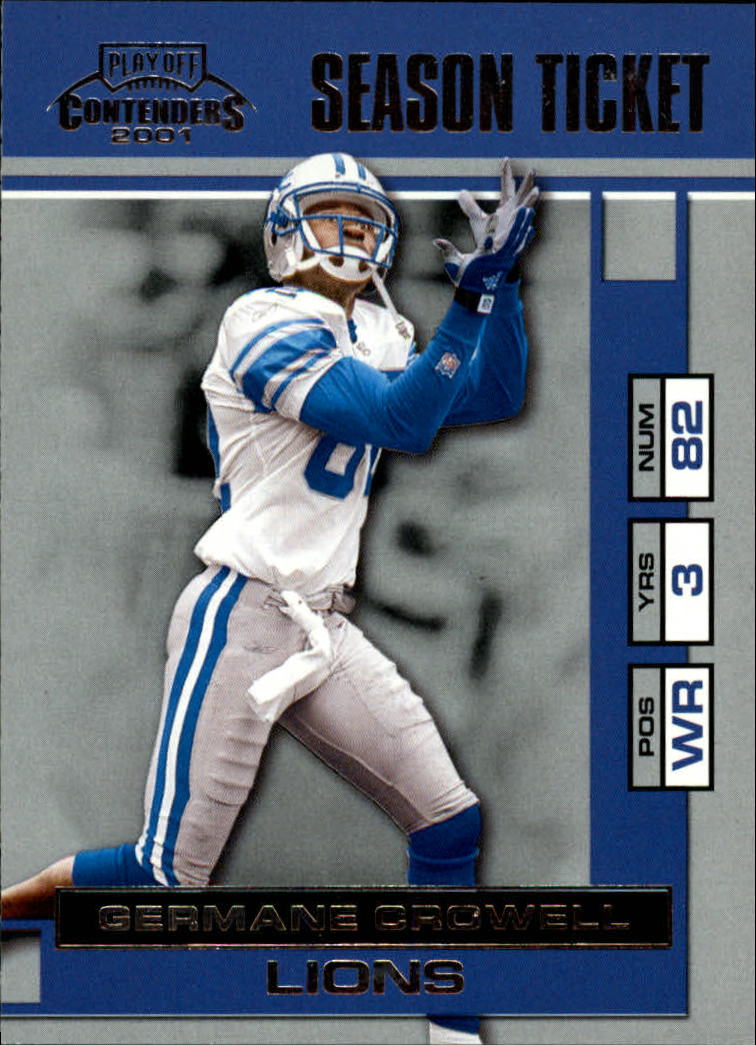 2001 Playoff Contenders #29 Germane Crowell