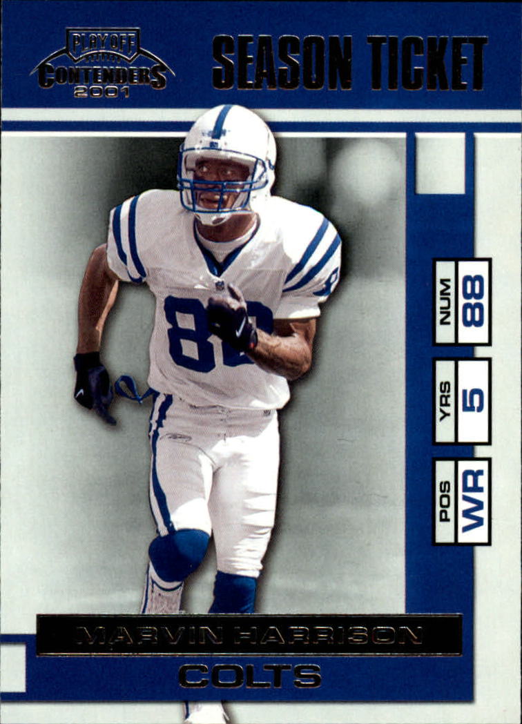 2001 Playoff Contenders #36 Marvin Harrison
